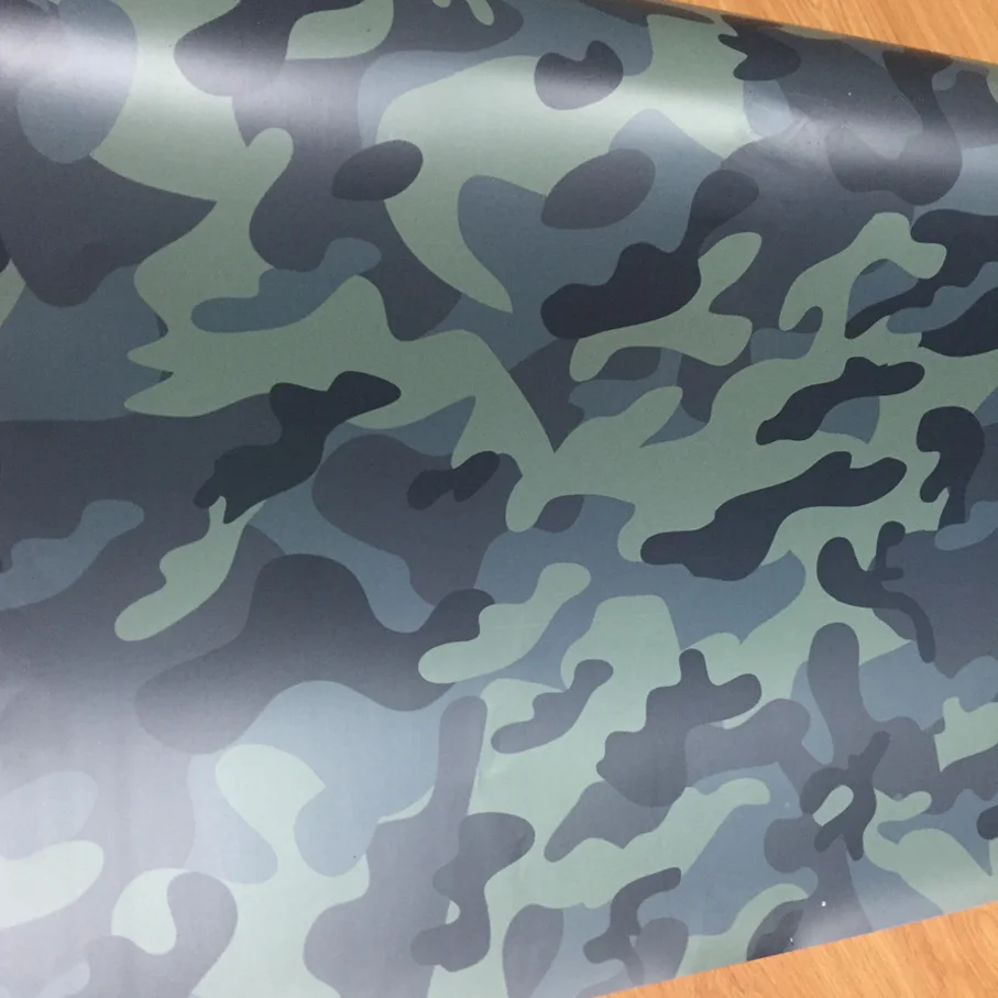 Dark green black grey Camouflage Vinyl Car Wrap Foil With Air Release Bubble Free Film DIY Styling Sticker Car Body Wrapping