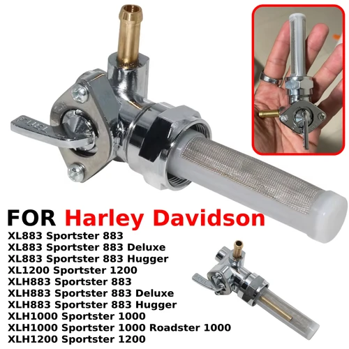 Interruptor del tanque de combustible de la motocicleta para Harley Davidson XL883 Sportster 883 Deluxe Hugger XL1200 XLH883 1200 OEM:62169-81
