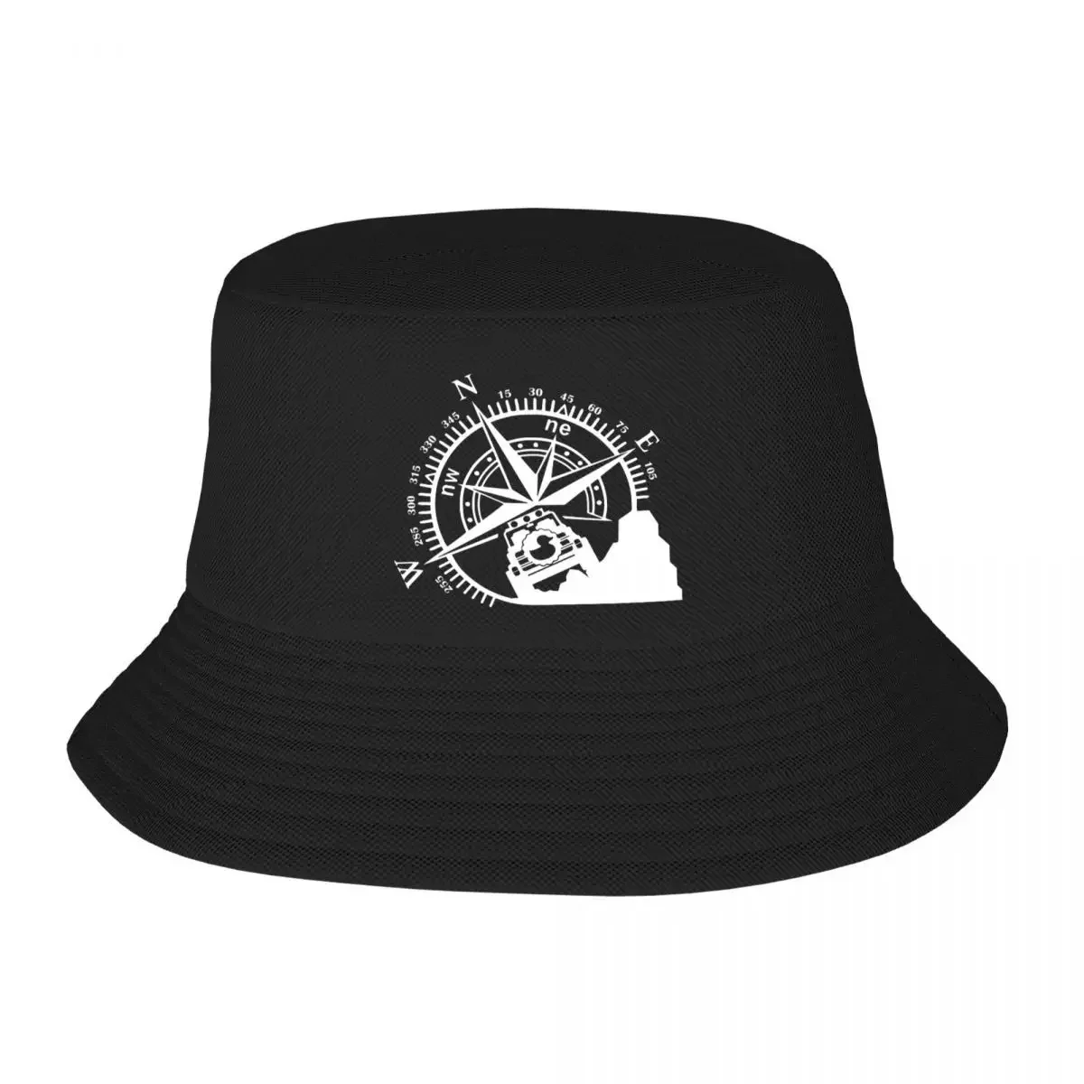 New Custom Adventure Off Road Mountain Compass Beach Bucket Hat Men Women Unisex Summer Fisherman's Hat