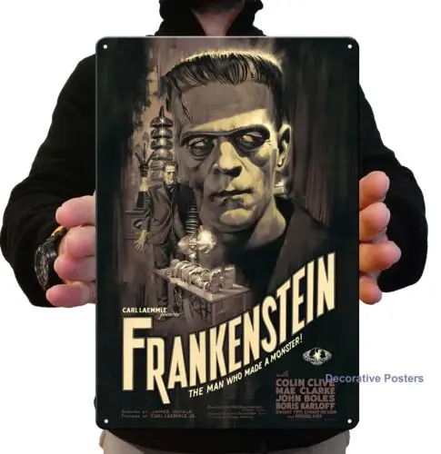 Frankenstein Retro Movie Metal Poster - Tin Sign/Plate Size: 20x30cm  -aluminum sign