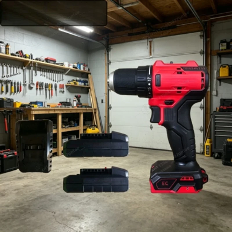 5210 20V Brushless Cordless Drill Driver Industrial Grade Power Tool 50Nm High Torque Multifunctional Electric Drill