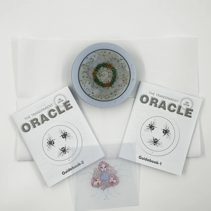 78 Cards The Transparent Oracle PVC Cards Paper Manual With White Cloth Card Games