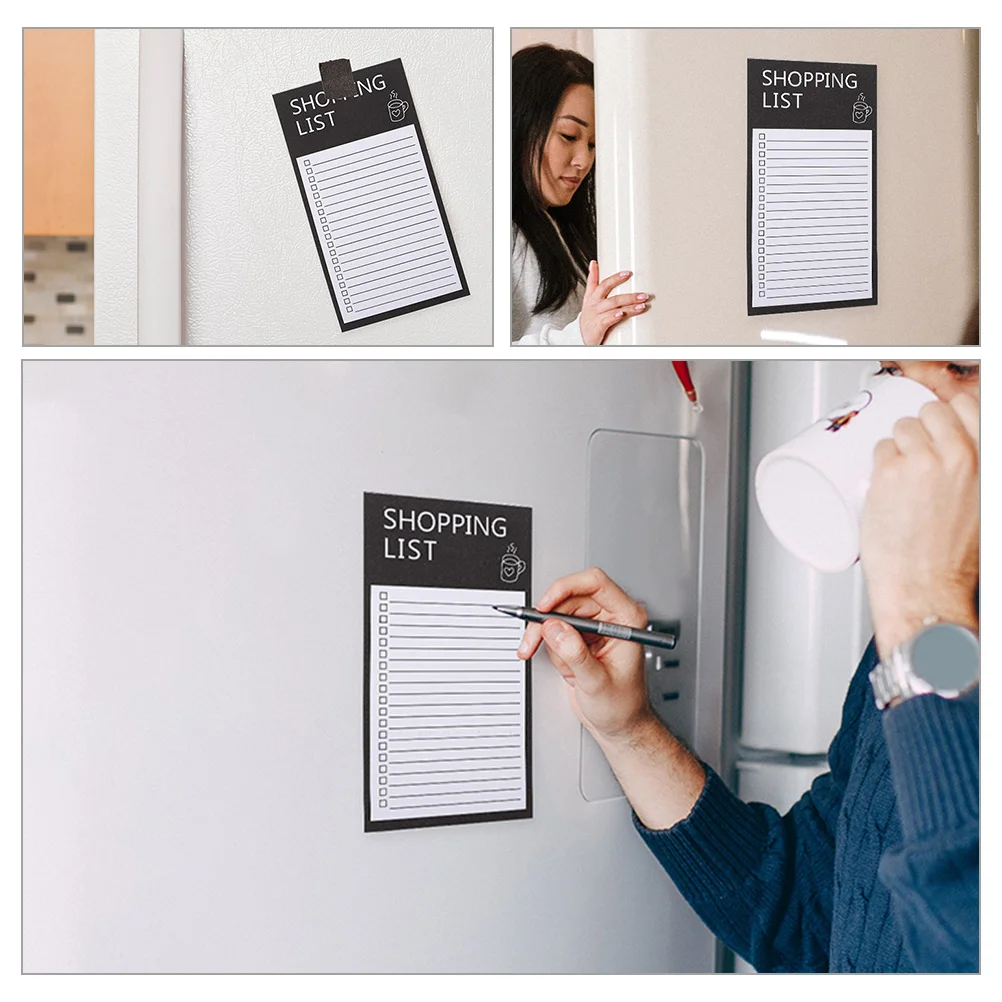 Grocery List Magnet Pad for Fridge Magnetic Memo Pad Convenient Magnetic Backing Notepad