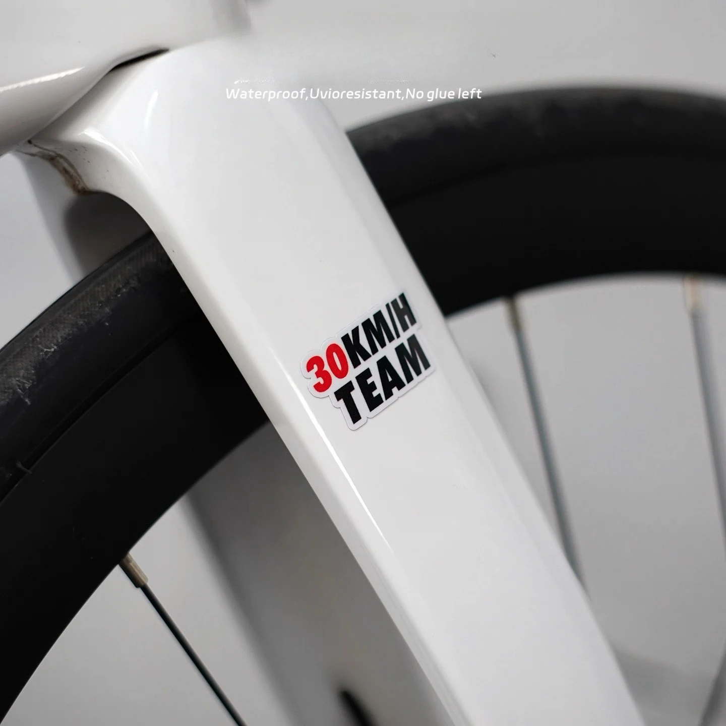 ملصقات دراجة لفريق سرعة ركوب الدراجات لإطار الدراجة العلوي، ملصقات مقاومة للماء لركوب الدراجات، ملصقات إطار دراجة الطريق