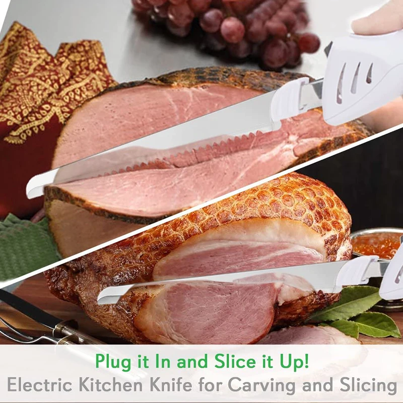 Kitchen Easy Cut Electric Cordless Cutting Tool Portable Rechargeable Stainless Steel Electric Steak Knife Household Products