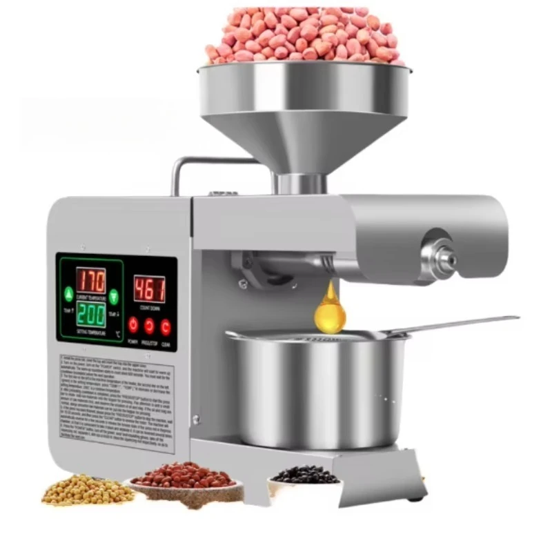 Commerciële automatische mini-oliepersmachine Grote korting op koude pers zonnebloem- en palmolie-extractor voor industrieën