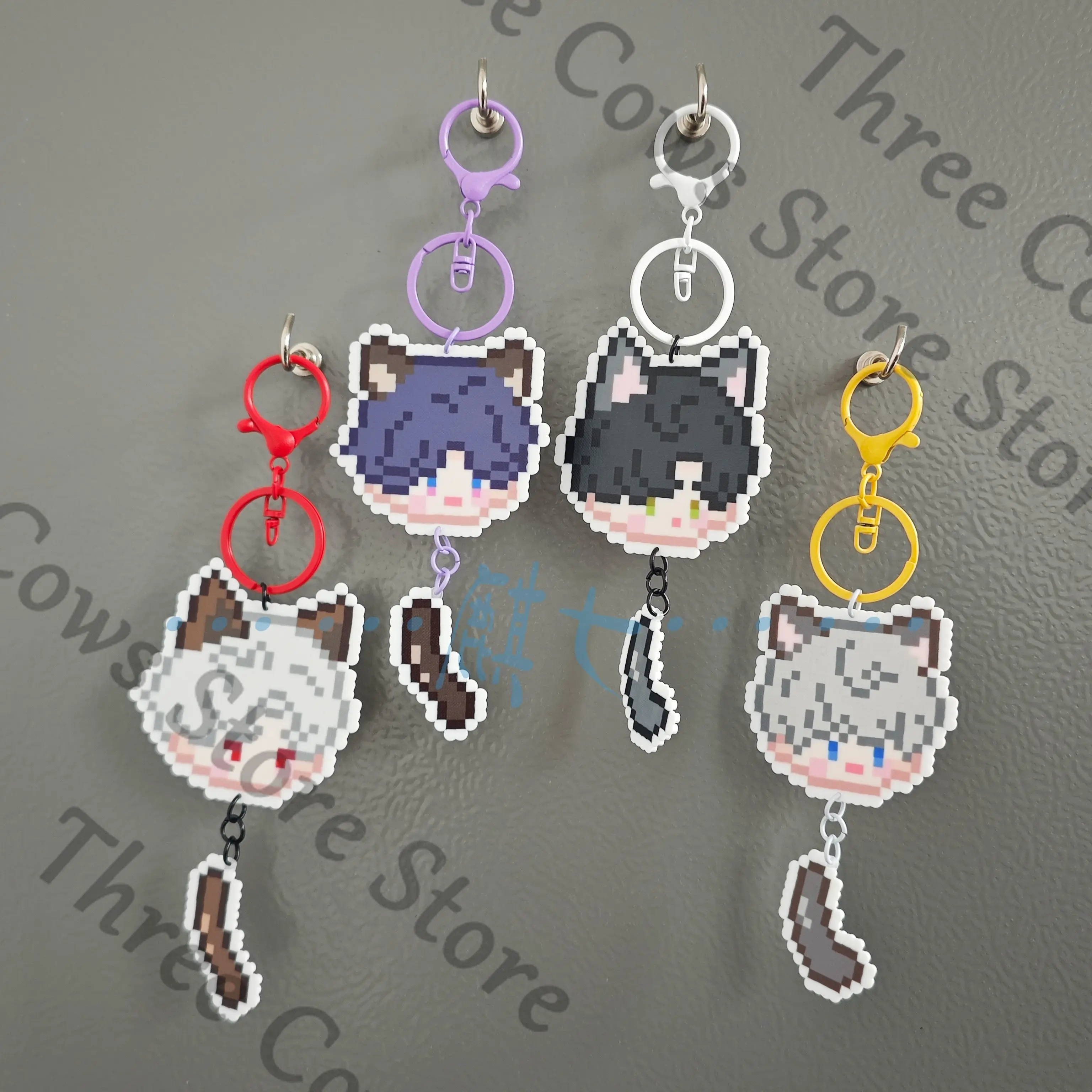 

Anime Rafayel Xavier Sylus Zayne Love and Deepspace Cosplay Cartoon Pendant Ornament Keychain Accessory Keyring Mascot Fans Gift