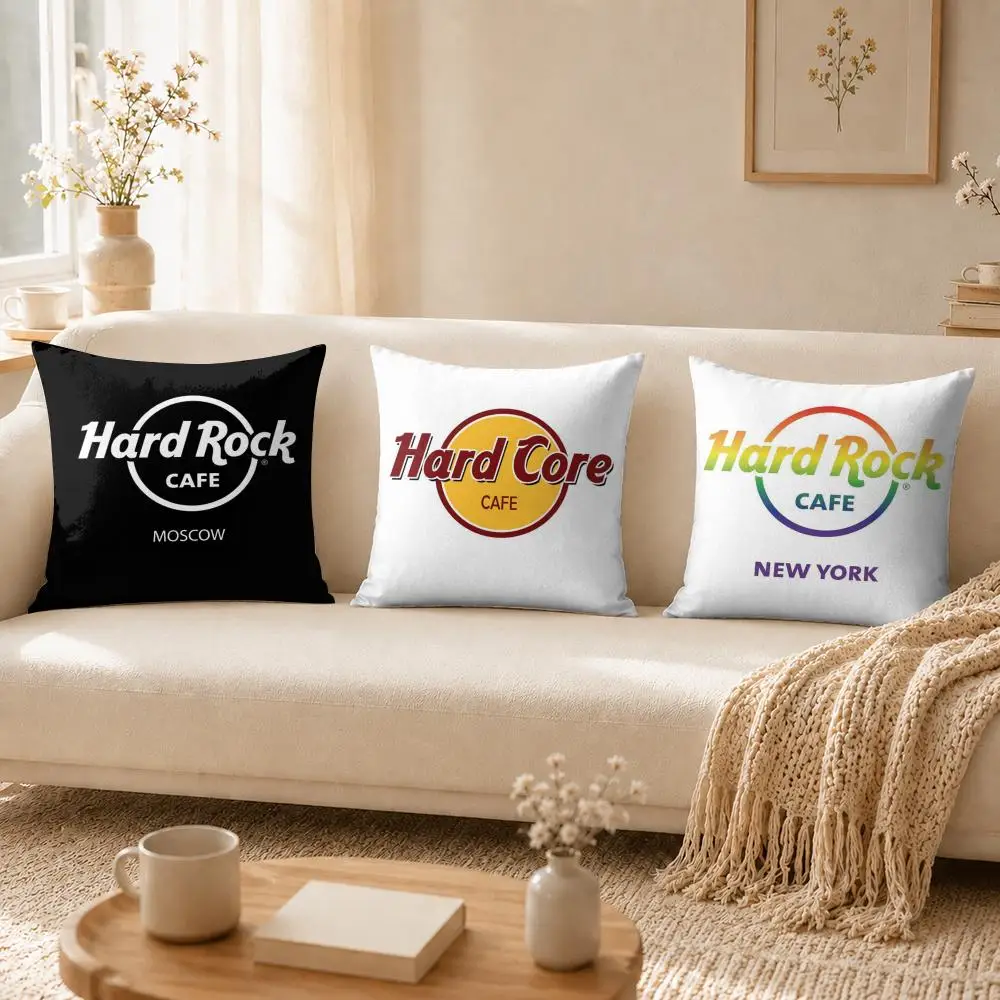 Luxury H-Hardcore Cafe Cushion Cover Soft Short Plush Double-Sided Printing Home Decor Cozy Sofa Pillow Case Fine Gift