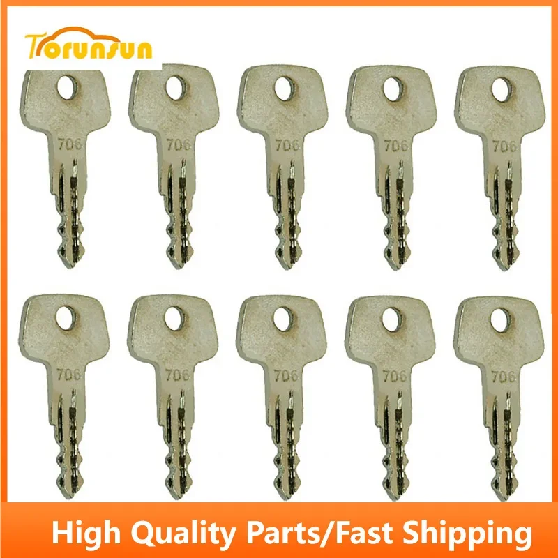 10pcs Heavy Equipment Key 706 For Liebherr