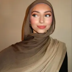 New Ombre Cotton Rayon Hijab Scarf Lady High Quality Wraps And Shawls Musulman Headband Islamic Headscarf Turban Ramadan Islam