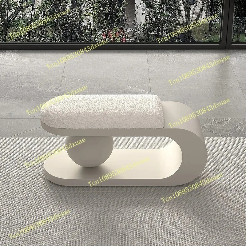 Nordic Door Shoe Changing Stools Home Living Room Bench Bedroom Bedside Bed End Stools Designer Light Luxury Sofa Ottomans BB
