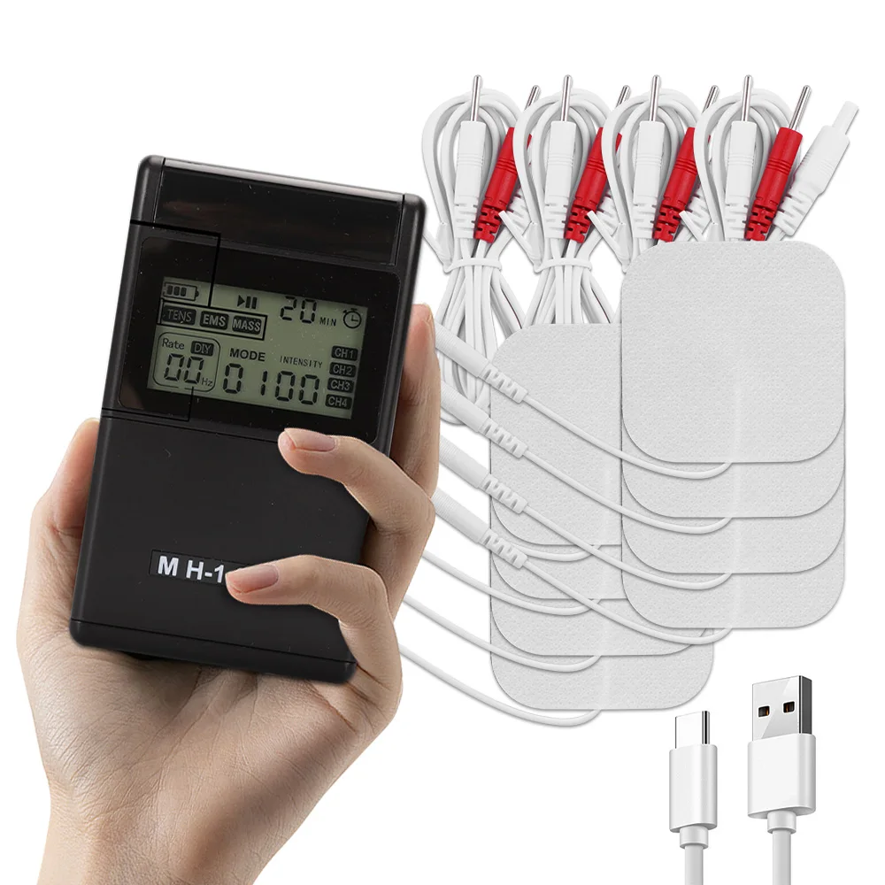 

Digital EMS Pulse Electric Muscle Stimulator Back Neck Body Massager Tens Acupuncture Meridian Physiotherapy Relax Massage Tool