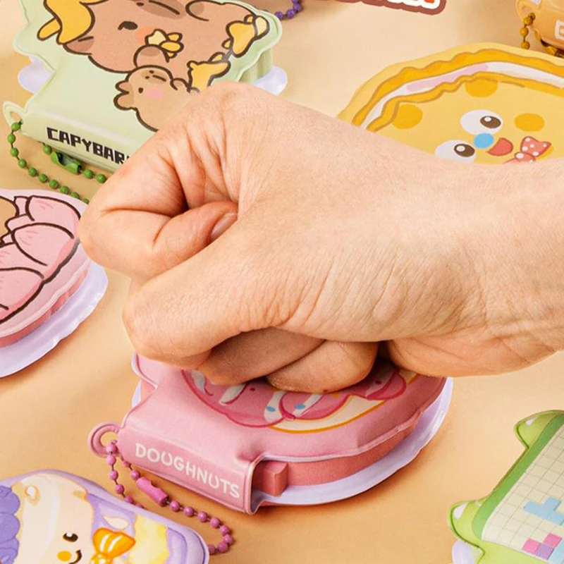 Указательные вкладки с изображением капибары, самоклеящиеся маркеры страниц, липкие заметки, классифицирующие файлы, флажки, милые липкие заметки для снятия стресса, подарки