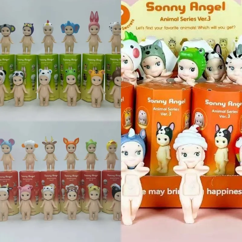 Caja ciega de Sonny Angel, serie de cosecha, figuras de Anime de frutas y verduras, adornos, Mini muñecas, Fans, regalo para niños, animales con
