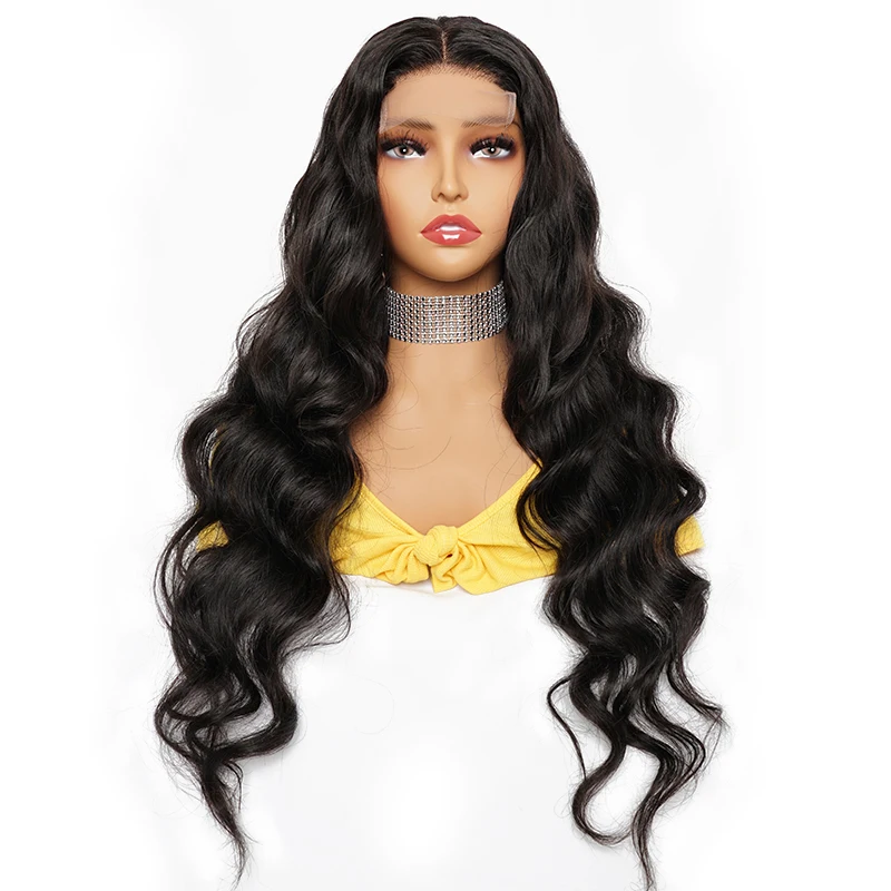 

13*4 Lace Frontal Wigs Body Wave Remy Peruvian Human Hair Wig 4*4 Lace Closure Wigs 150% Density Front Lace Ready to Wear and Go