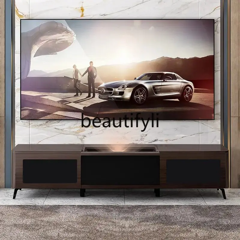 

88-100-120 inch laser projector short focus electric smart telescopic TV cabinet