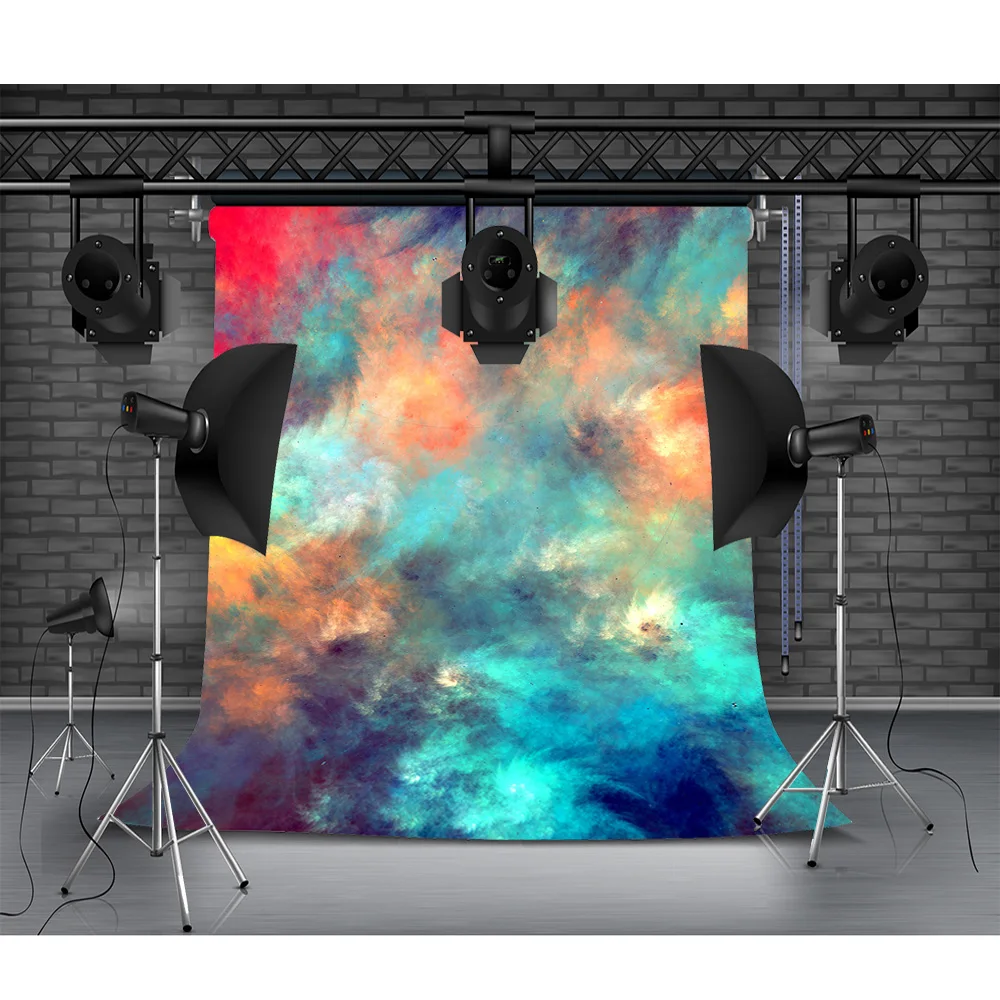 

Vinyl Vintage And Wooden Floor Photography Backdrops multi-color Portrait Photo Studio Background Props FG-33