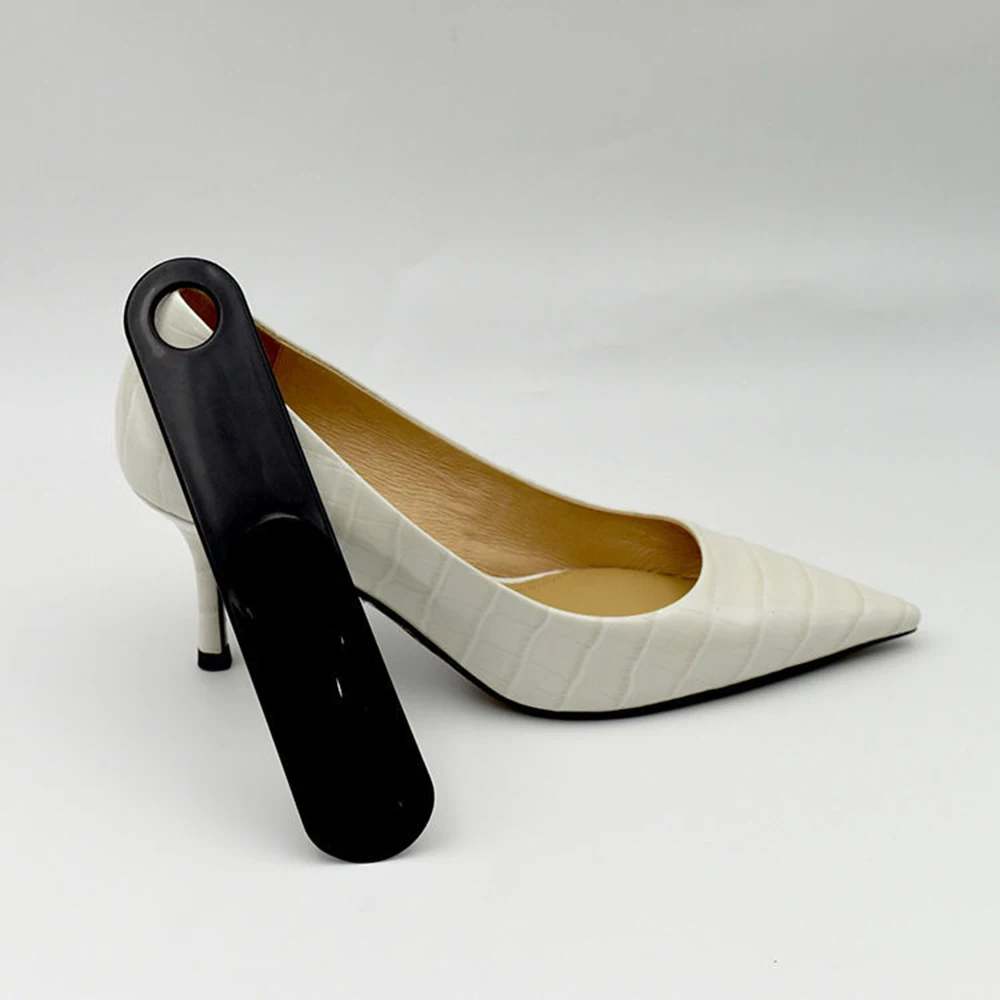 Professionelle Schuhlöffel aus Kunststoff, Löffelförmiger Schuhlöffel, Flexibler Robuster Schuhheber, Schuhzubehör – Detail 3