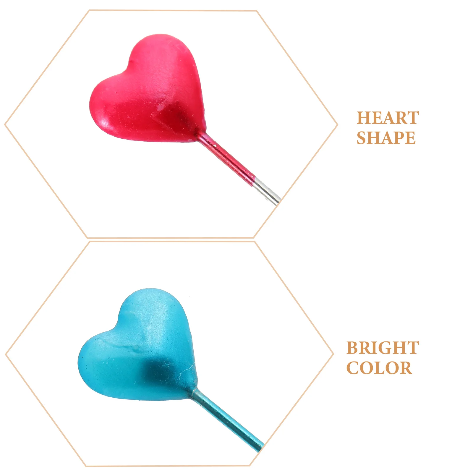 

216pcs Heart Shaped Pearlescent Pins Decorative Sewing Craft Needles For Diy Jewelry Making Corsage Bouquet Wedding Decoration