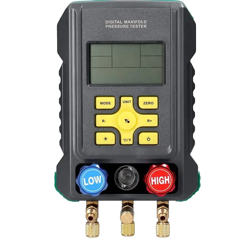 NEW Digital Manifold Pressure Testers HVAC Gauge Pressure Temperature Tester Car Air Conditioner Diagnostic Instrument