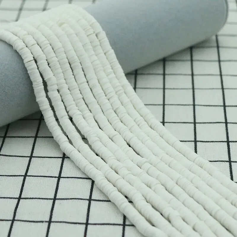 A Piece of Soft Ceramic Beaded Thin Film, Colored Soft Ceramic Loose Bead Circular Gasket, Handmade DIY Beaded Accessory image 2