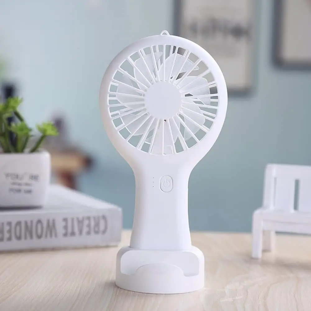 Handlicher Mini-Ventilator Tragbar USB-Aufladbar 3-Stufen - Kleiner Elektrischer Handventilator für Männer und Frauen Geeignet für Zimmer und Zuhause