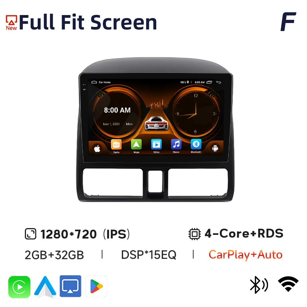 2din Autoradio Voor Honda CR-V CRV 2001 2002 2003 2004 2005 2006 Automotive Multimedia Video Player Navigatie GPS Carplay Radio