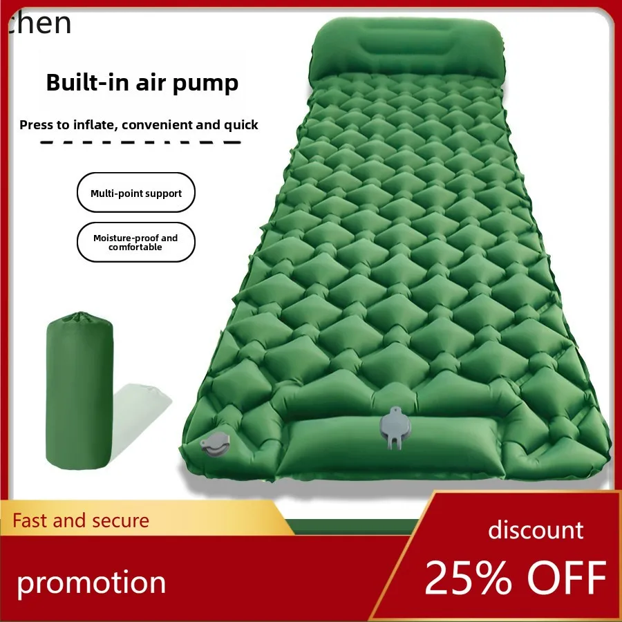 

Hxl outdoor inflatable mattress foot inflatable mat camping style tent air mattress moisture-proof
