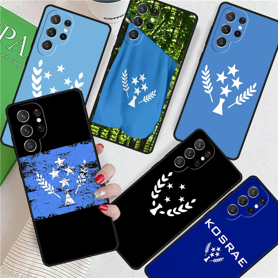 

Kosrae флаг для Samsung Galaxy S24 Ultra S21 S22 S8 S9 S10E Note 10 20 Plus FE S23 чехол для телефона Coque