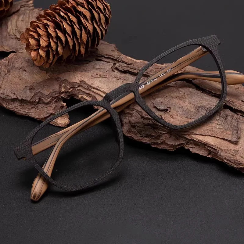 

IEYECK Vintage Square Wood Glasses Men Myopia Prescription Eyeglasses Frames Retro Optical Frame Women Eyewear oculos gafas