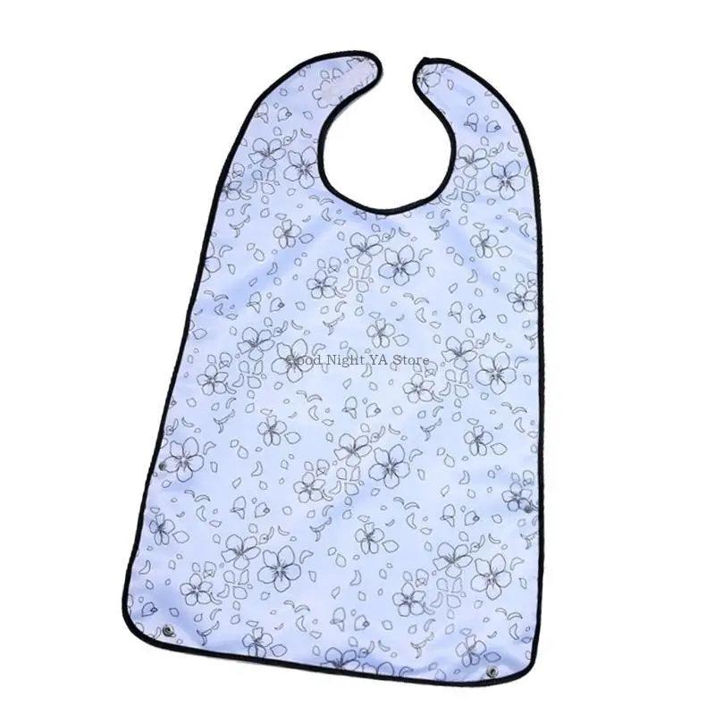 Washable Adult Bib Scarf For Eating And Craft Activity Adjustable Closure