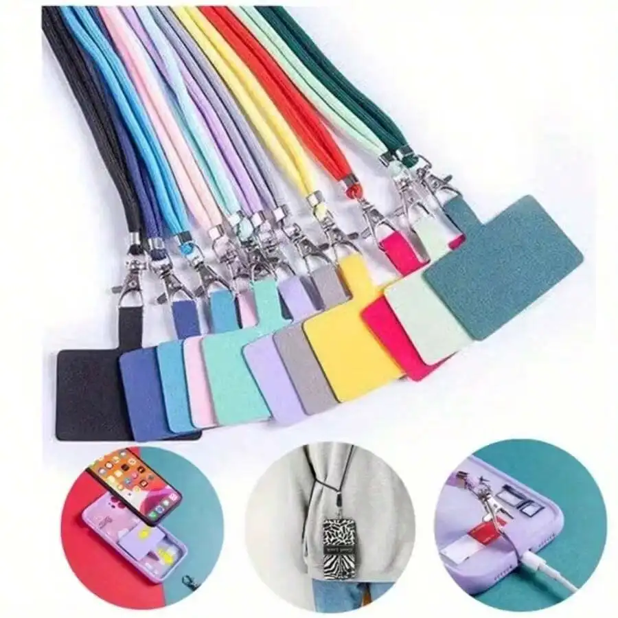 

Multi-Functional Adjustable Phone Lanyard With Detachable Card Holder Strap For Adults