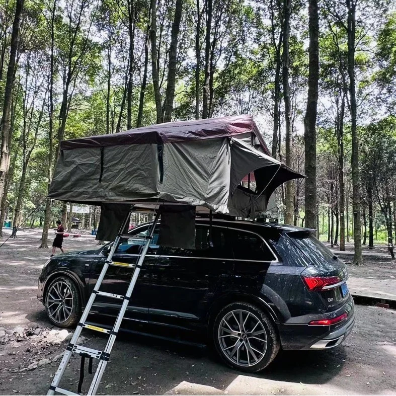 Four Season Soft Shell Rooftop Tent for Car  Soft Shell Roof Top Tent for Enjoy Camping.