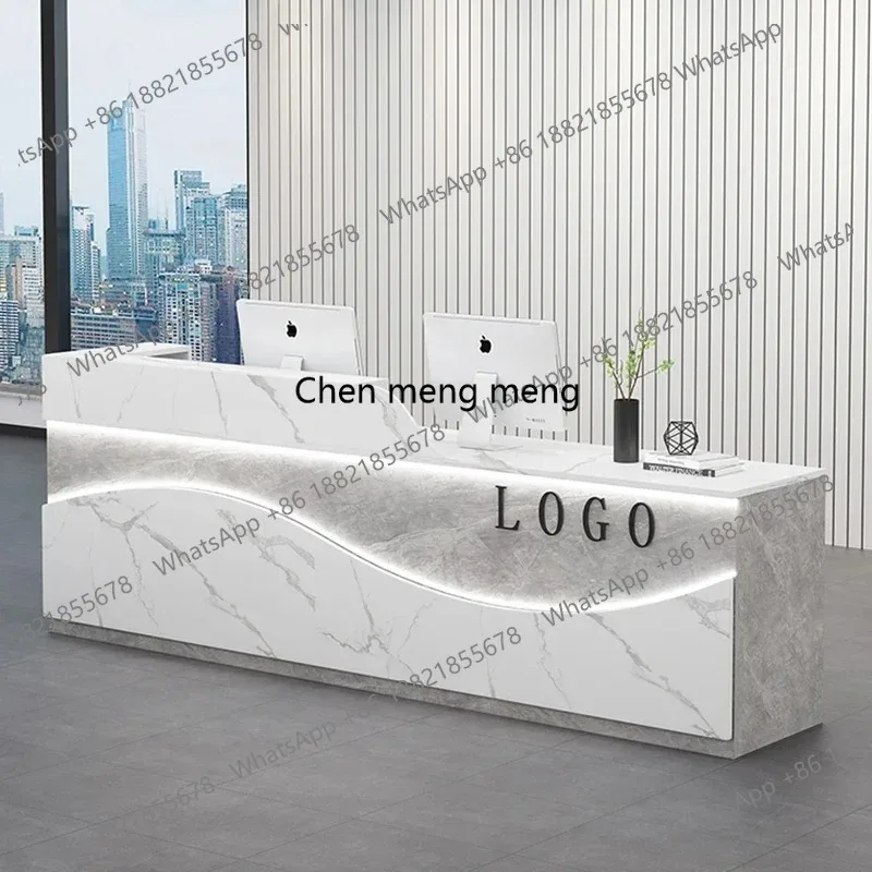 

Front Bar Counter Reception Desk Podium Study Shop Cashier Reception Desks Modern Restaurant Recepcion Mostrador Salon Furniture