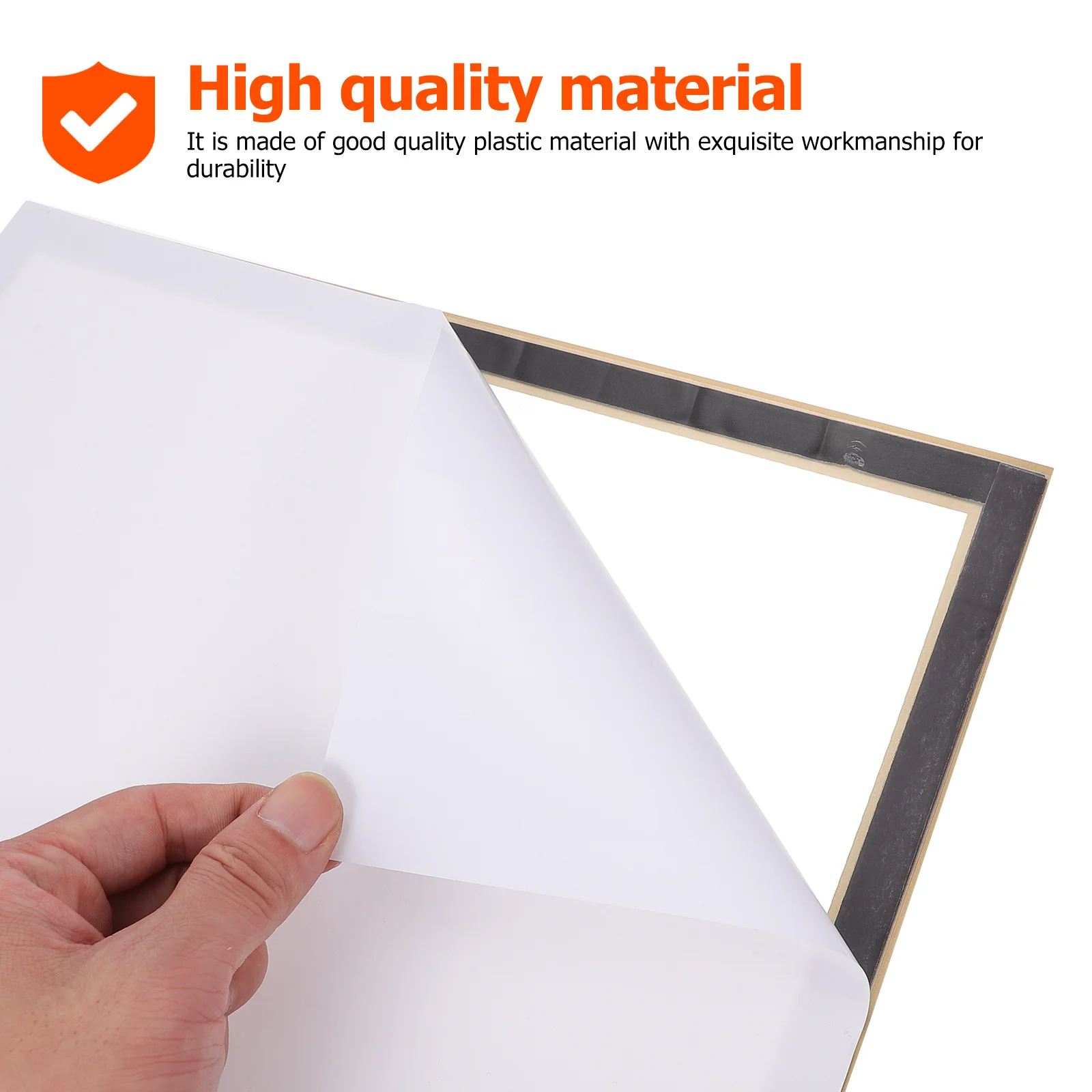 

2Sets Magnetic Photo Frame Premium Plastic Home Decor Commemorative Gift Pictures Documents Display Self Adhesive Frame