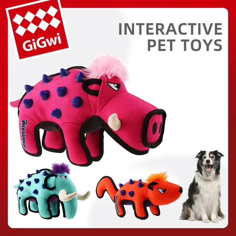 

GiGwi Dog Toys Canvas Combined Material Bite-resistant Interactive Toy For Dog Molar Training Pet Supplies Aggressive Chewers