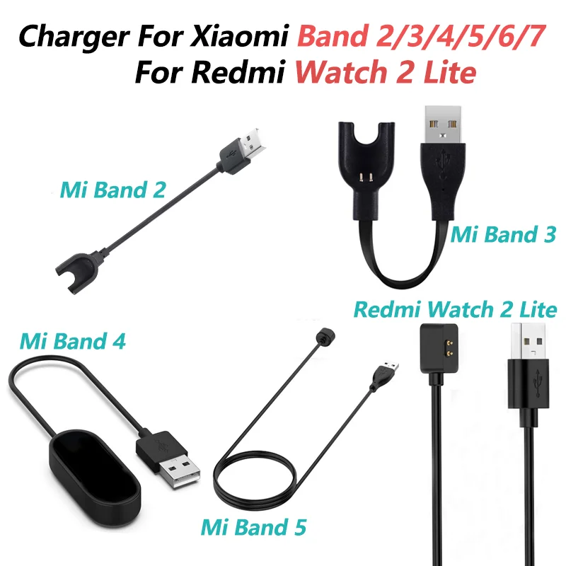 Magnetic Charger For Xiaomi Mi Band 7 6 5 4 3 2 USB Charging Cable Charging Wire For Smart Bracelet Chargers