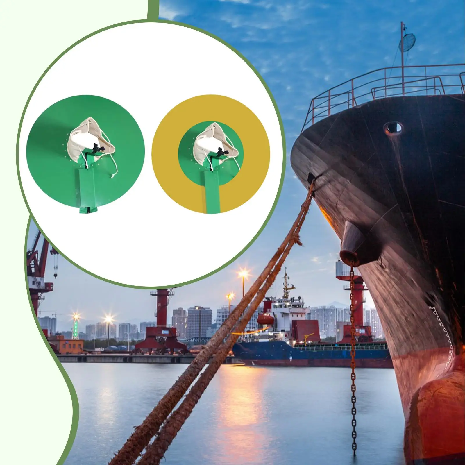 60cm齧歯動物バリアパネル係留ロープストッパー簡単設置ドック係留船用マリンアクセサリー