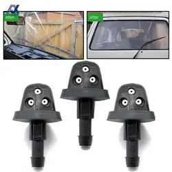 Triple Jets Upgraded Washer Nozzle Jet Sprayer Front & Rear Window Set For VW Transporter T3 T25 Passat LT Golf I / II Bus Old