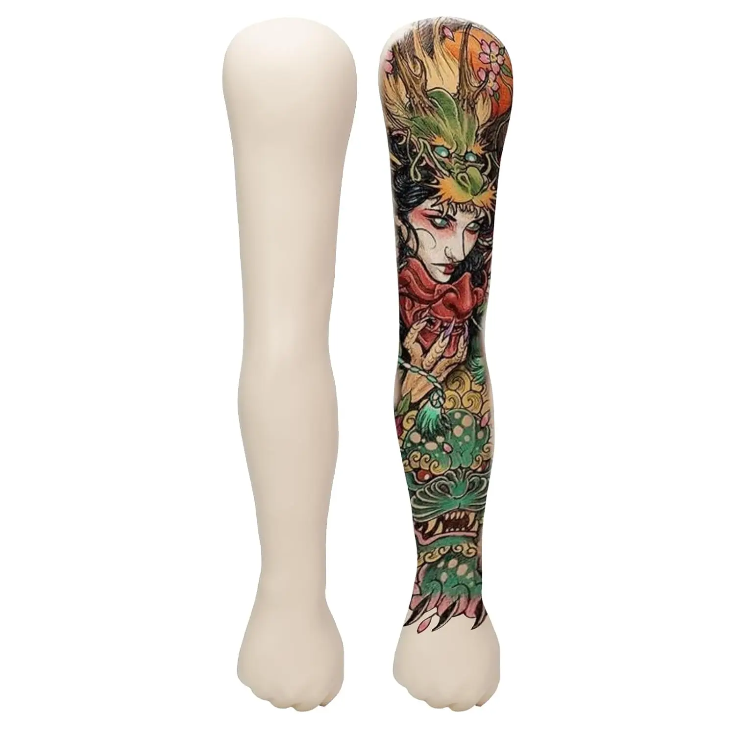 Tattoo Silicone Practice Arm 63cm High Simulation Tattoo Practice Tattoo Arm Skin, Easy to Color Waterproof, Tattoo Accessories