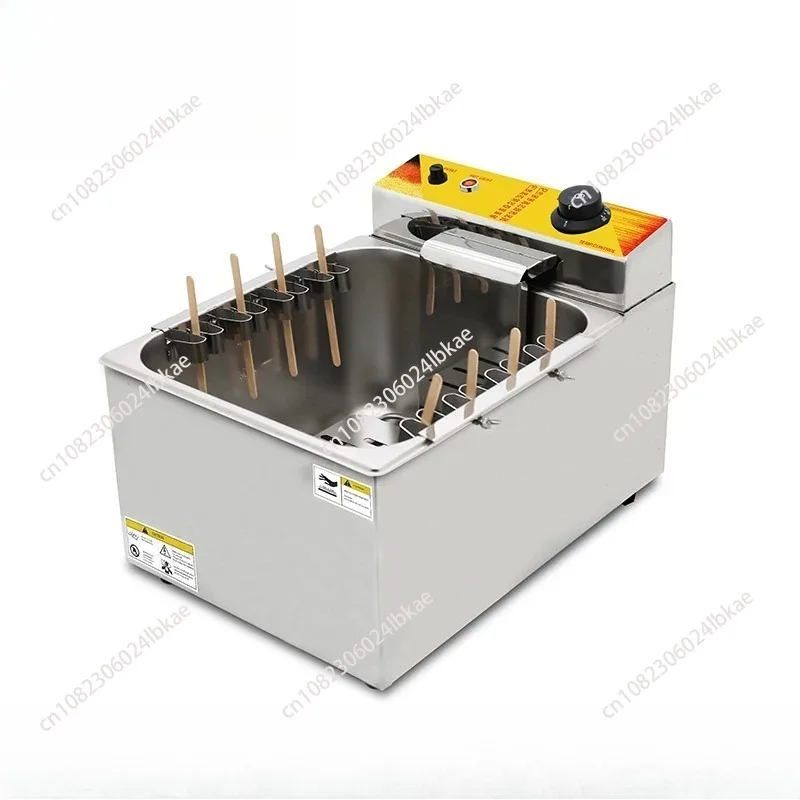 12L Large Capacity Commercial Automatic Cheese Hot dog Sticks Fryer Electric Deep Hot Corn Dog Fryer Machine Snack Machines