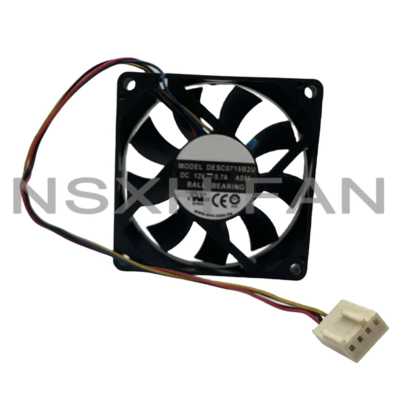 Ventilador de refrigeração da CPU do computador original, 7cm para A7015 45RB 3AN C1 DF0701512RFUN, 12V, 0.6A, 70x70x15mm, DESC0715B2U