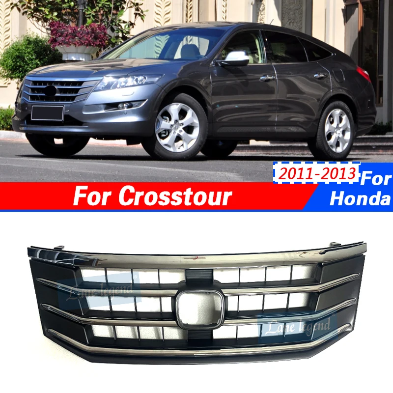 Factory supply Front Grill Grille Auto Racing Grille For Honda Crosstour 2011-2013 High Quality Direct Replacement Grille