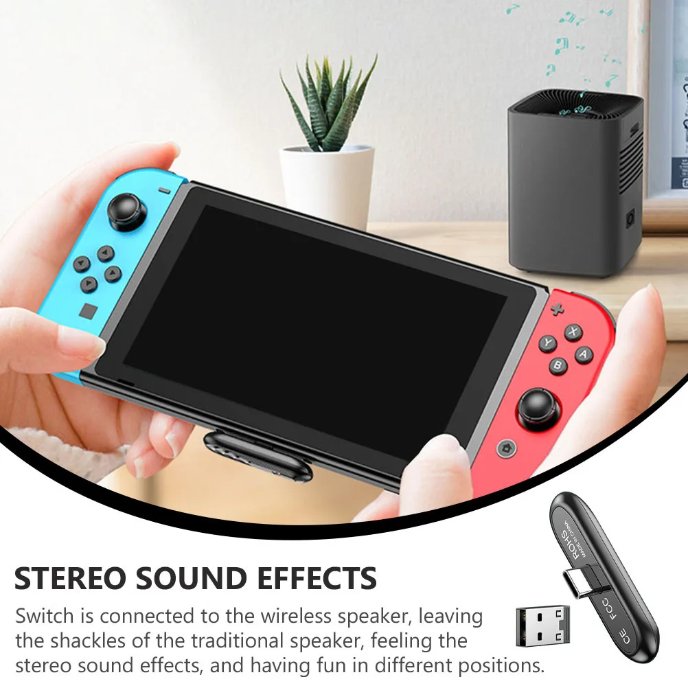 محول صوت لاسلكي 5.0 نقل عالي الوضوح USB Type-C لسماعات الكمبيوتر نظام ستيريو السيارة بدون تأخير