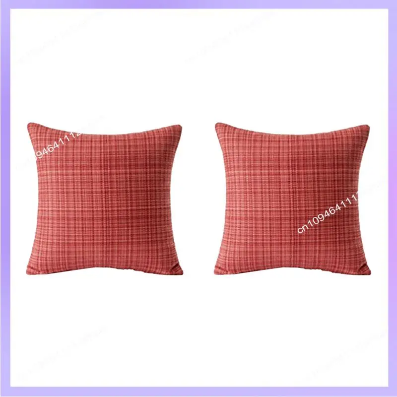 N83R 2 pacotes 18X18 capas de almofada à prova d'água para exterior estilo fazenda conjunto de capa de almofada decorativa resistente à água