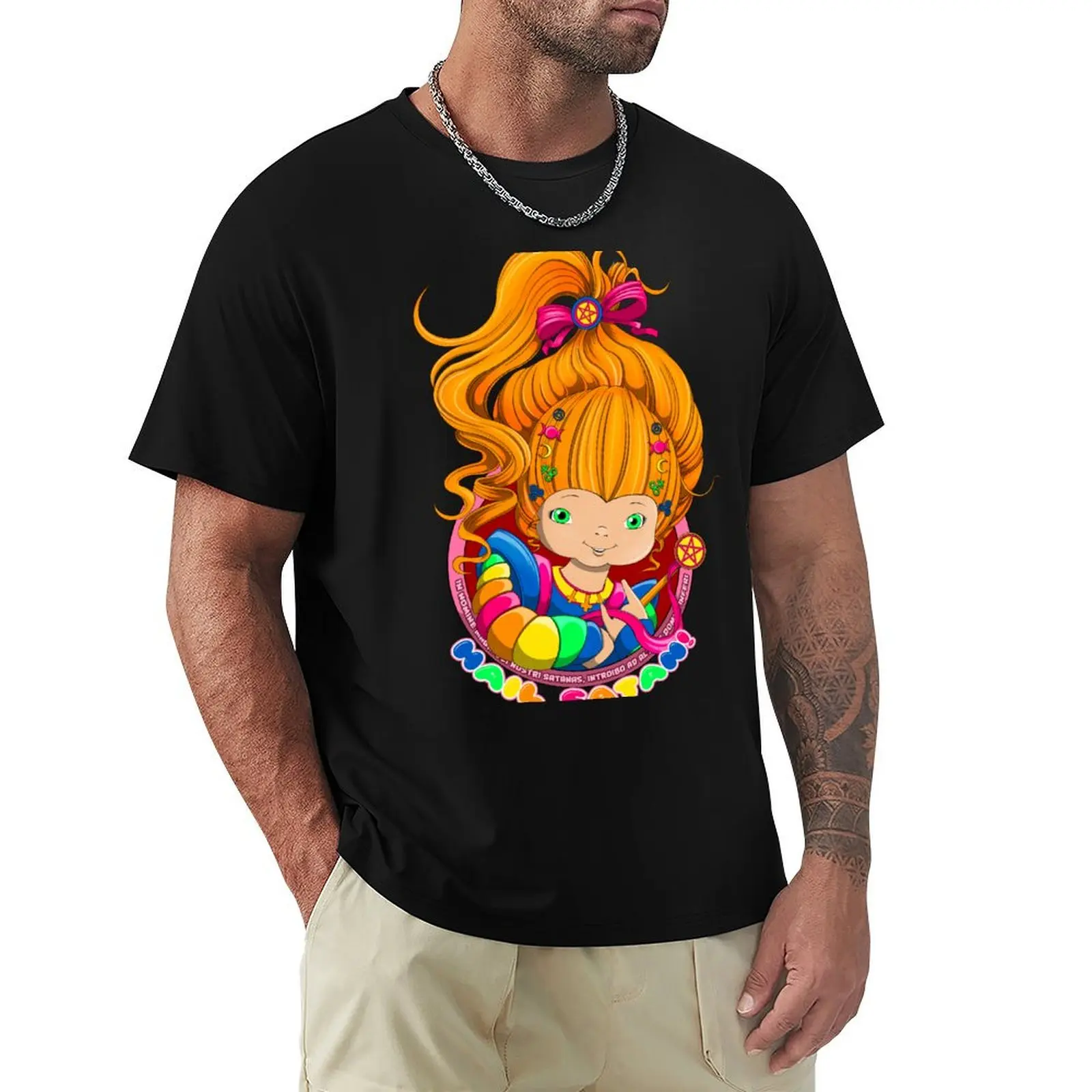 

Hail Satan T-Shirt topping oversized oversized t shirt Personalized t-shirt heavy weight t shirts for men