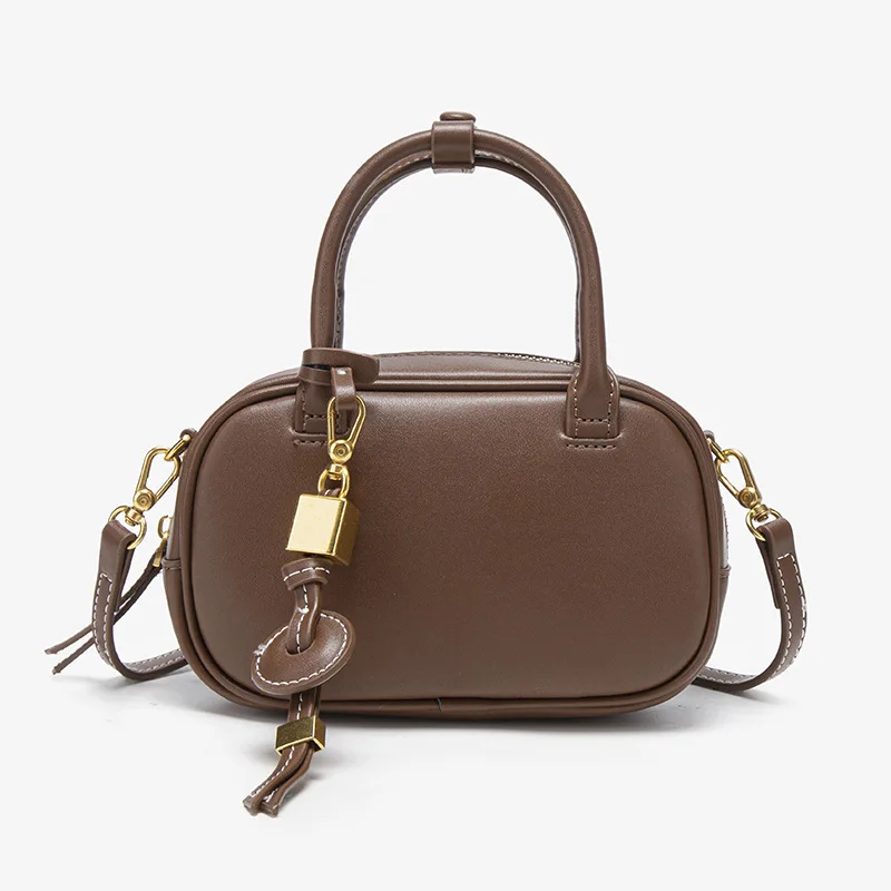 Мини-сумка через плечо с вышивкой сверху для женщин, винтажный роскошный дизайн, однотонная маленькая сумка-подушка с широким ремешком