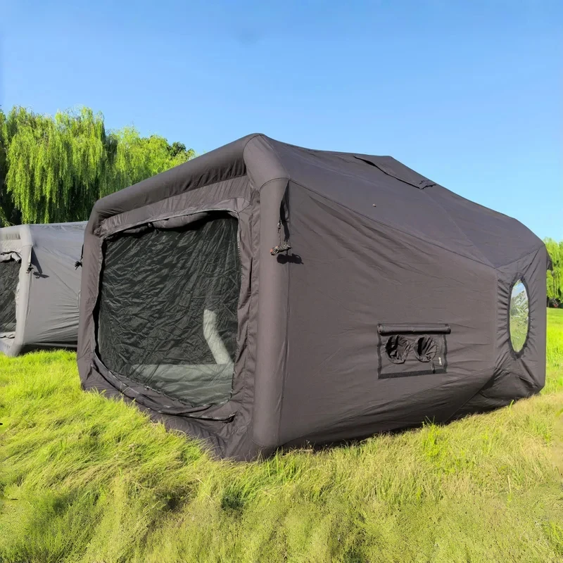 

350x300cm Oversized Inflatable Camping Tent, TC Cotton Warm and Cold Proof Tent, Suitable for Family Outdoor Travel
