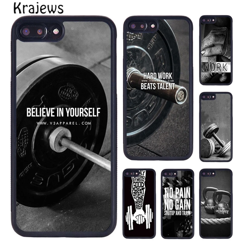 Krajews Workout Motivation Фитнес Тренажерный зал цитаты Чехол для телефона для iPhone 17 Air 16 15 14 plus 11 12 13 pro max coque Krajews Workout Motivation Фитнес Тренажерный зал цитаты Чехол для телефона для iPhone 17 Air 16 15 14 plus 11 12 13 pro max coque