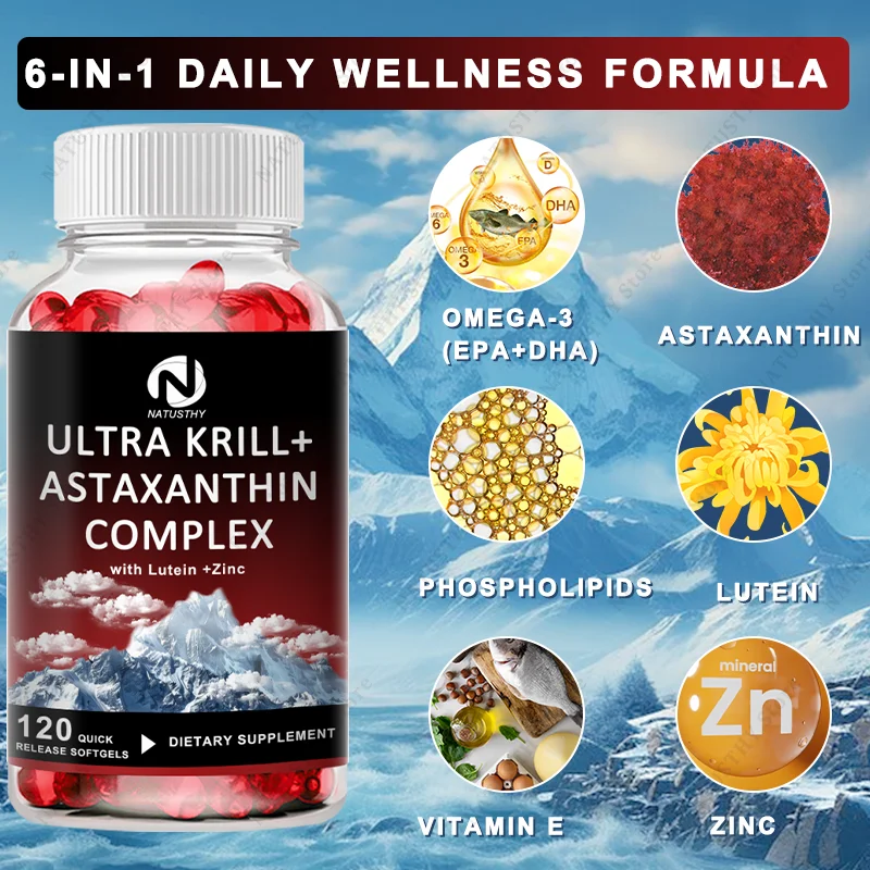 Ultra Krill Oil with Astaxanth - Krill Oil Supplement ulasan dan harga